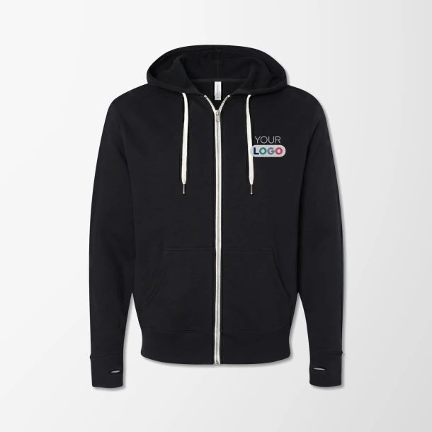 Independent Trading Co. Adult Full-Zip French Terry Hoodie