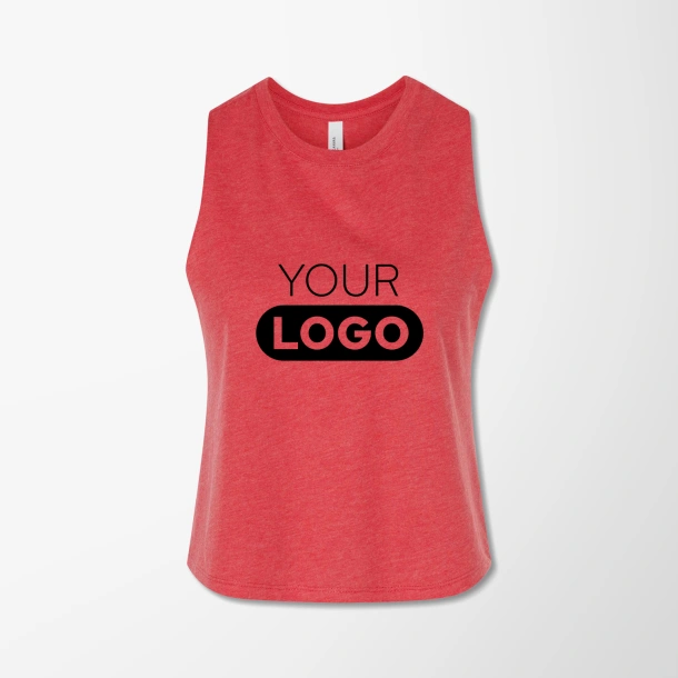 BELLA + CANVAS Women's Cropped Racerback Tank Top