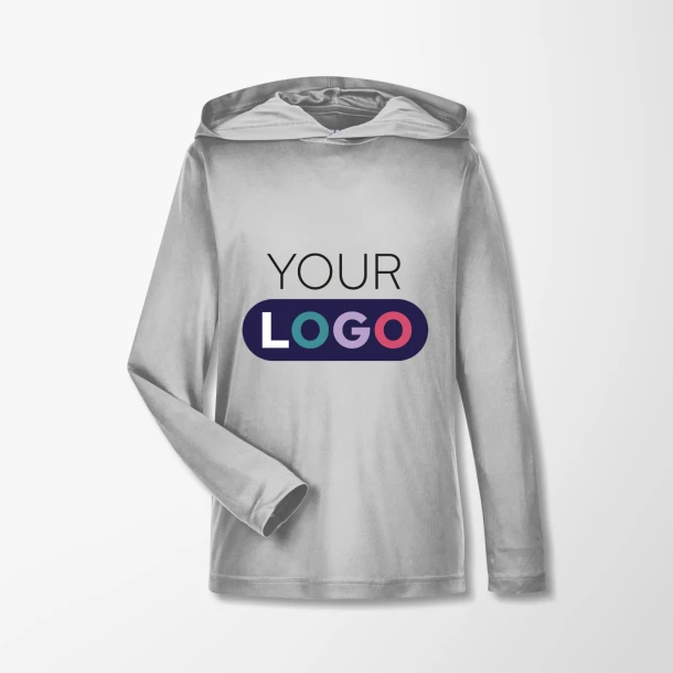 Team 365 Youth Long-Sleeve Hooded Zone T-Shirt
