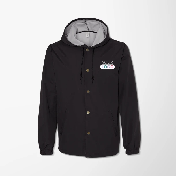 Independent Trading Co. Men's Water-Resistant Windbreaker Jacket