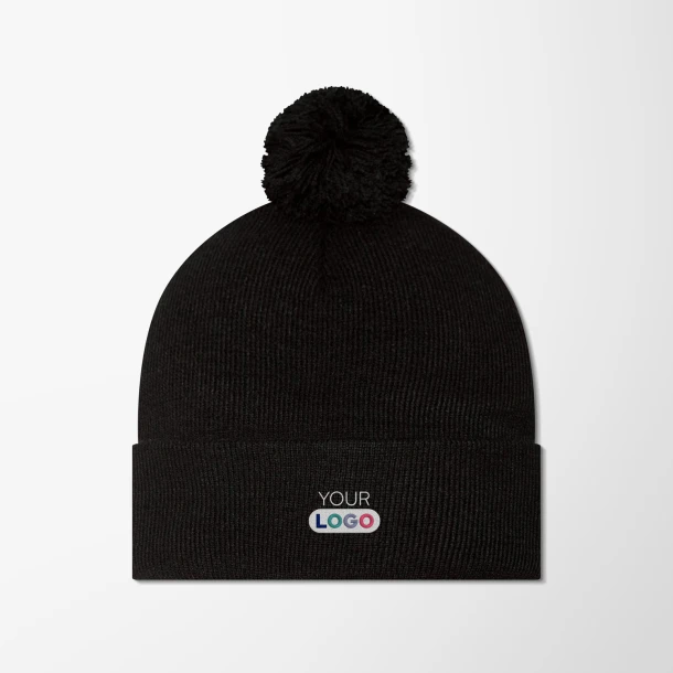 Sportsman Cuffed Beanie with Pom-Pom