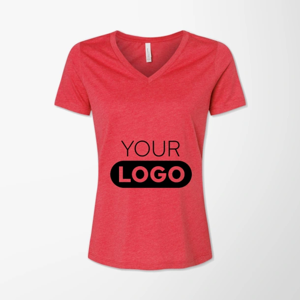 BELLA + CANVAS Women's V-Neck Fleece T-Shirt