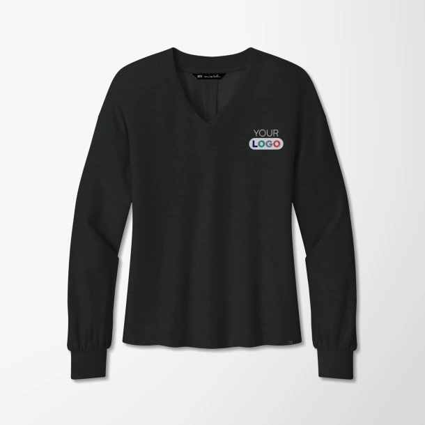 TravisMathew Women's Long-Sleeve V-Neck T-Shirt