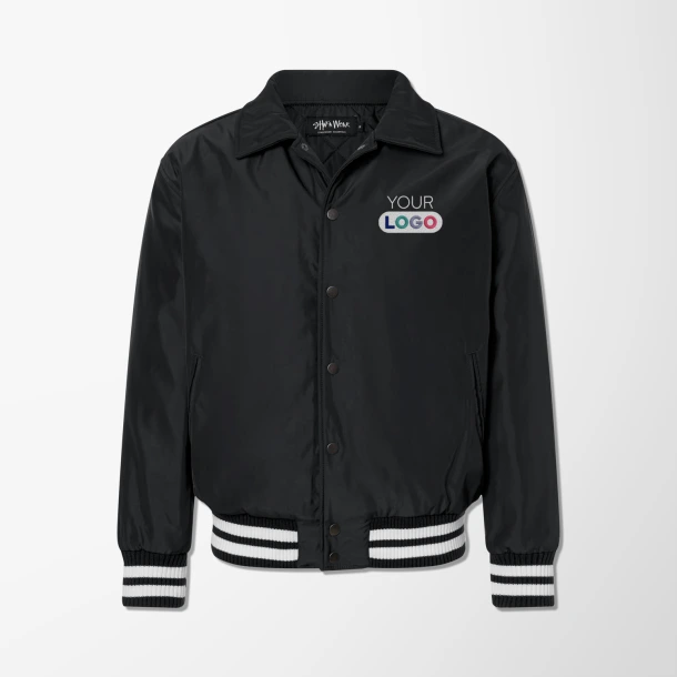 Shaka Wear Adult Collared Varsity Jacket