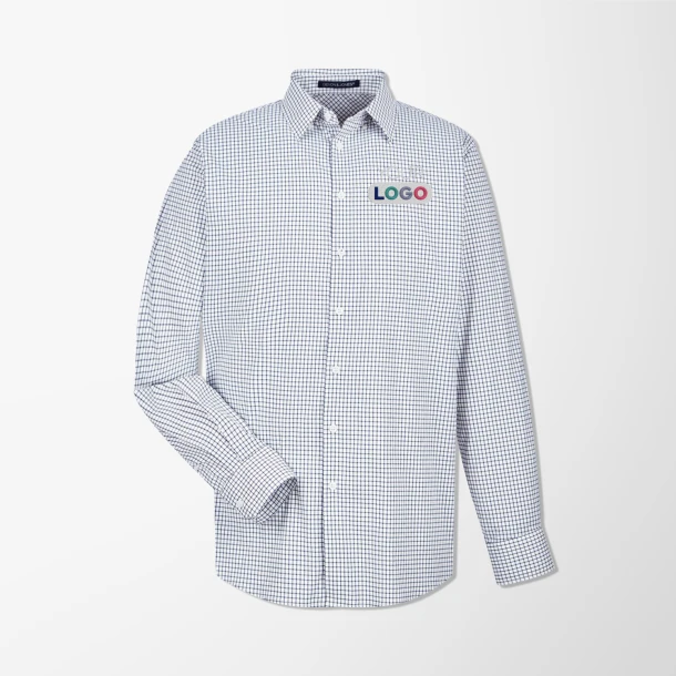 Devon & Jones Men's Windowpane CrownLux Performance® Shirt