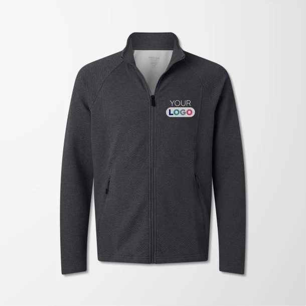 North End Men's Full-Zip Textured Spirit Sweatshirt