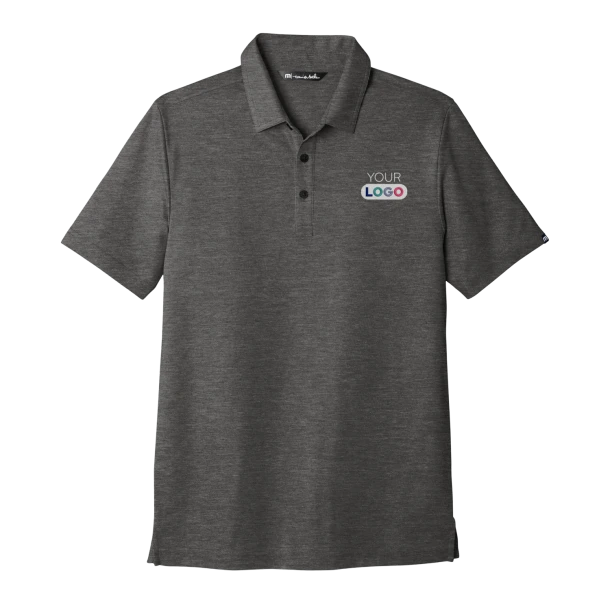 TravisMathew Men's Heather Oceanside Polo
