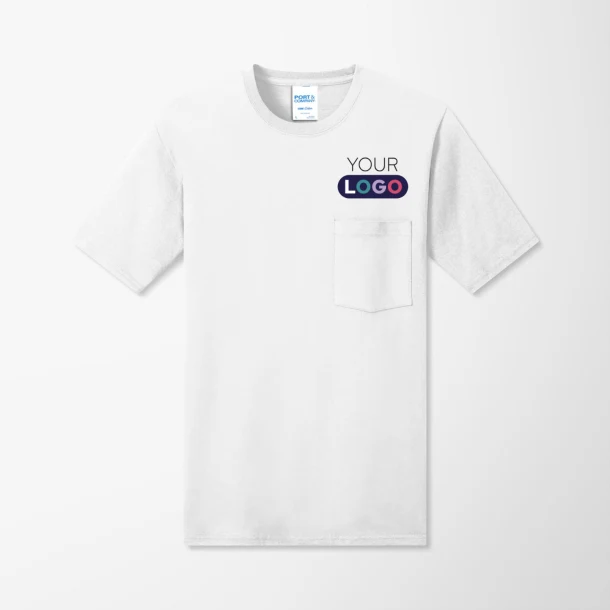 Port & Company® Adult Cotton Core T-Shirt with Pocket
