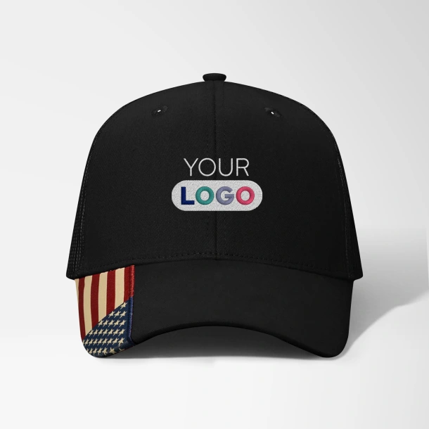 Kati USA Flag Mesh Snapback Cap