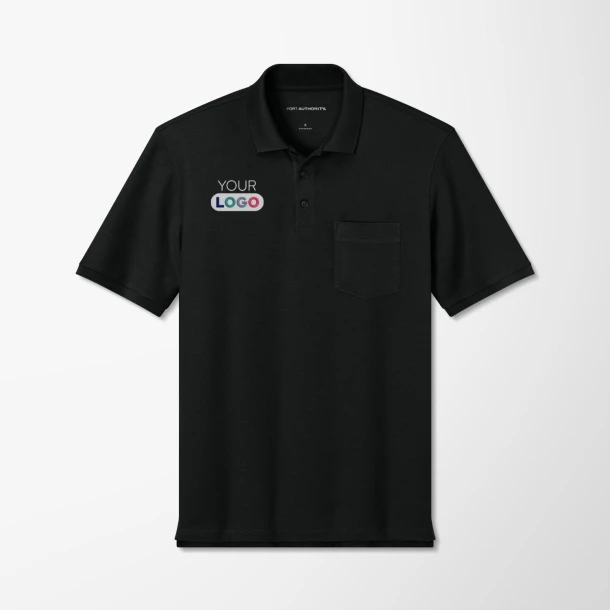 Port Authority® Tall Men's Pique Wearever Polo with Pocket