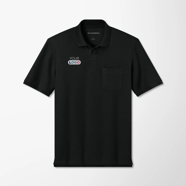 Port Authority® Tall Men's Pique Wearever Polo with Pocket