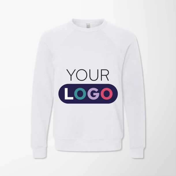 BELLA + CANVAS Adult Raglan Sponge Fleece Crewneck