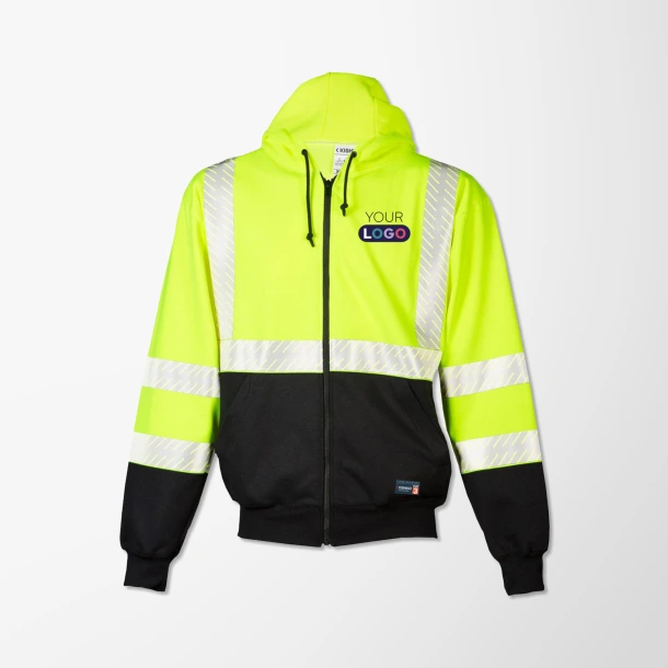 Kishigo Adult Class 3 Full-Zip Hoodie