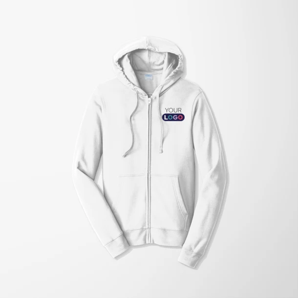 Port & Company® Fan Favorite™ Fleece Full-Zip Hooded Sweatshirt