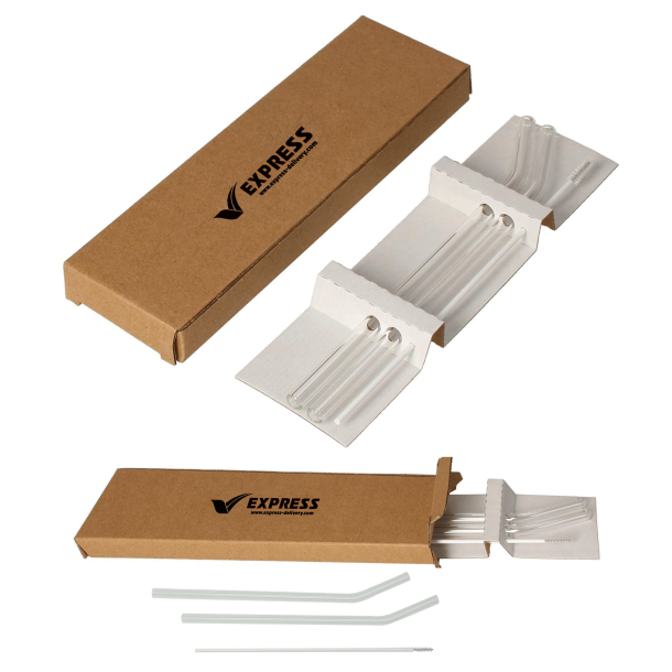 Sada skleněných brček Aura