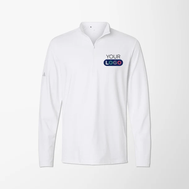 adidas® Men's Quarter-Zip Textured Pullover