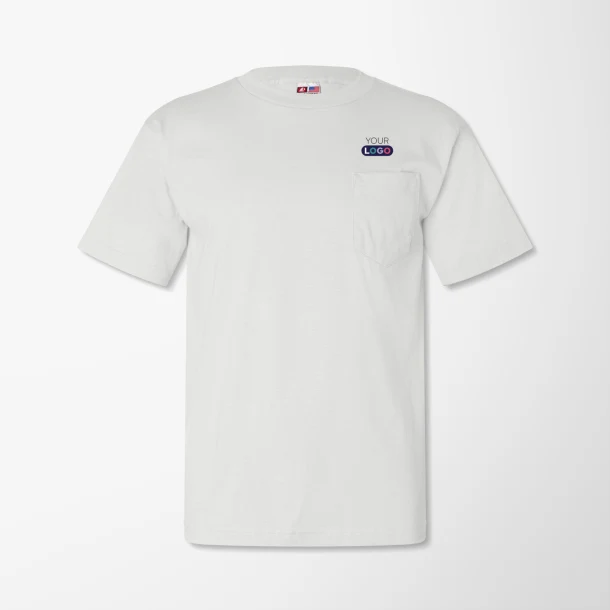 Bayside Adult Cotton T-Shirt with Pocket