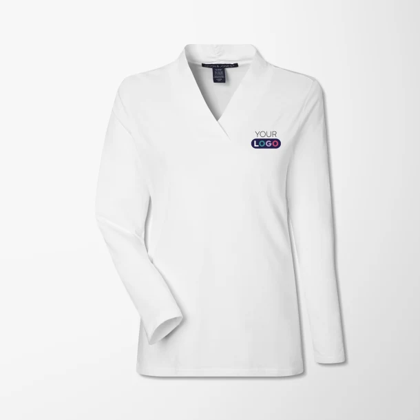 Devon & Jones Women's Shawl-Collar Raleigh Top