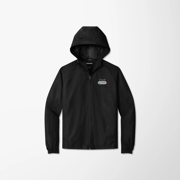 Sport-Tek® Men's Hooded Raglan Jacket