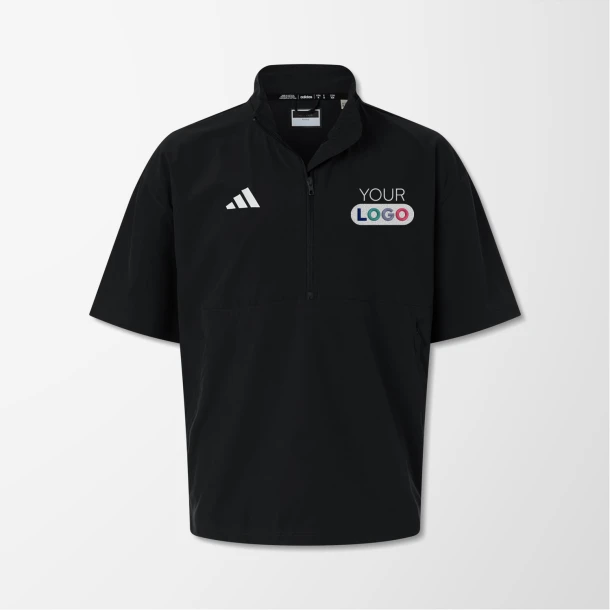 adidas® Men's Short-Sleeve Quarter-Zip Pullover