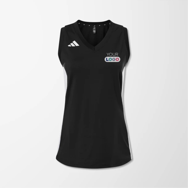 adidas® Women's Sleeveless V-Neck Quickset Jersey