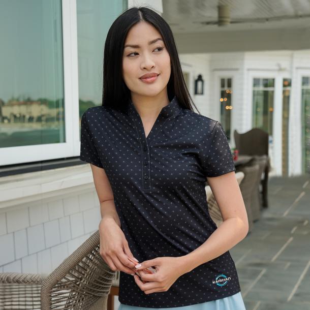 Greg Norman Women's Micro Pique Spinner Polo