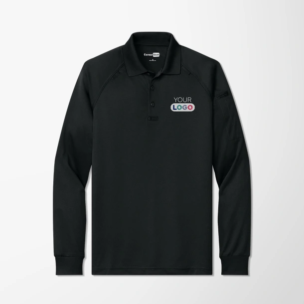 CornerStone® Men's Long-Sleeve Snag-Proof Tactical Polo