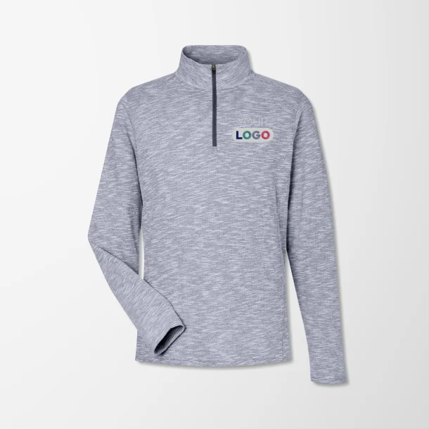 North End Men's Quarter-Zip Jacquard Eclipse Pullover
