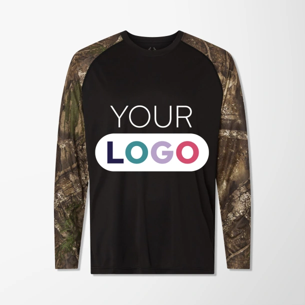Realtree® Adult Long-Sleeve Colorblock Performance T-Shirt