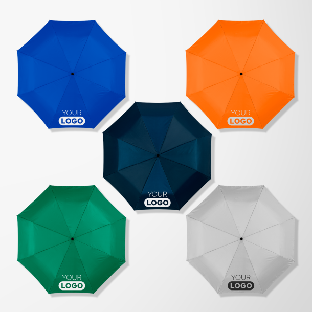 Alex 3-fach faltbarer Automatik-Regenschirm