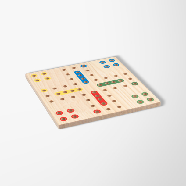 Engraved Wooden Layla Ludo Game