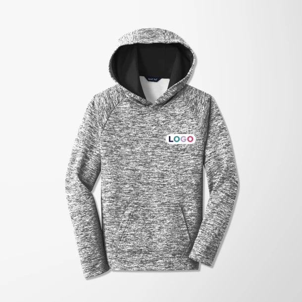 Sport-Tek® Youth Heather Fleece PosiCharge® Hoodie