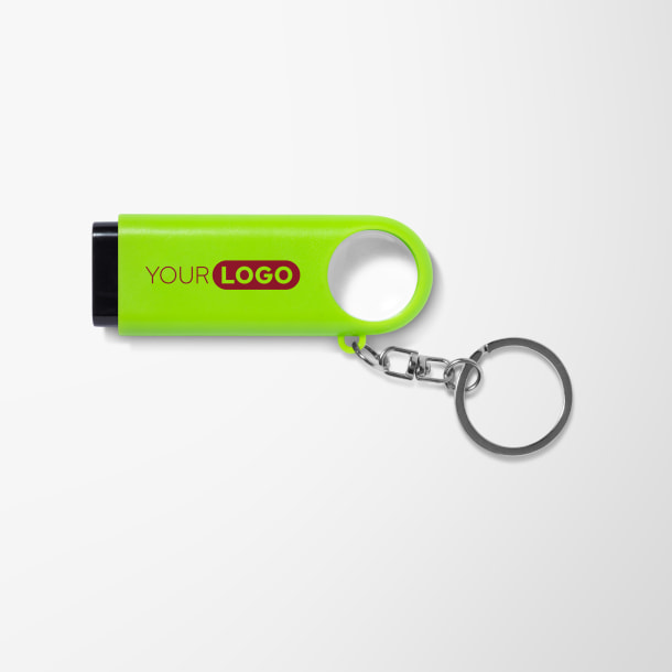 Magnifier & LED Light Keychain
