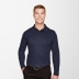 Devon & Jones Men's Long-Sleeve Plaited CrownLux Performance® Polo