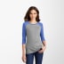 District® Women's 3/4-Sleeve Raglan Perfect Tri® T-Shirt