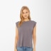 BELLA + CANVAS Women's Rolled-Cuff Muscle T-Shirt