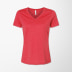 BELLA + CANVAS Women's V-Neck Fleece T-Shirt