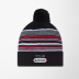 Sportsman Striped Cuffed Pom-Pom Beanie