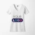 District® Women’s V-Neck Perfect Blend® CVC T-Shirt
